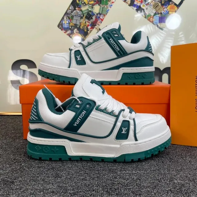 Louis Vuitton LV Trainer White and Green