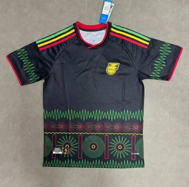 Football Shirt Palm Angels x Adidas Rasta Print