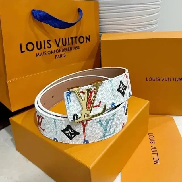 Louis Vuitton LV Monogram Belt Multicolor Graffiti Print