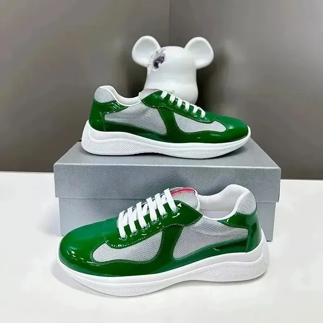 Prada Linea Rossa Trainer Green and White