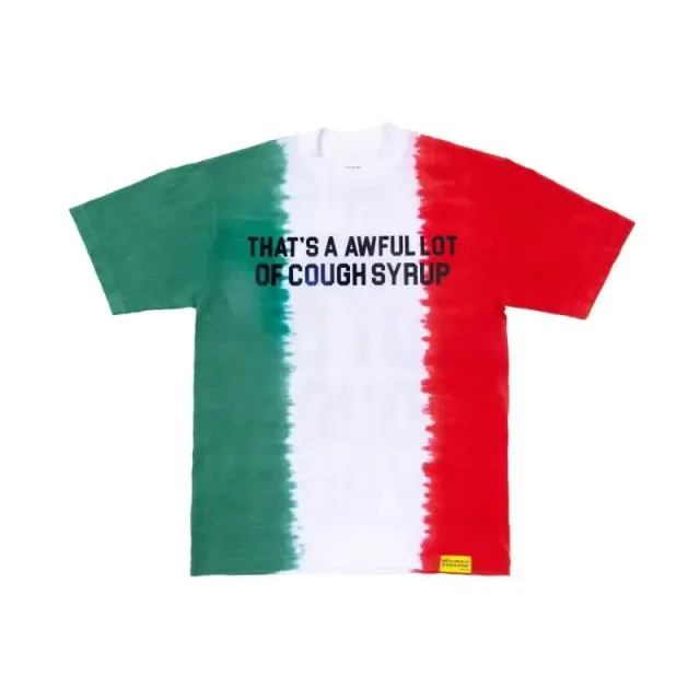 An Awful Lot of Cough Syrup T-Shirt Italian Flag Tie-Dye
