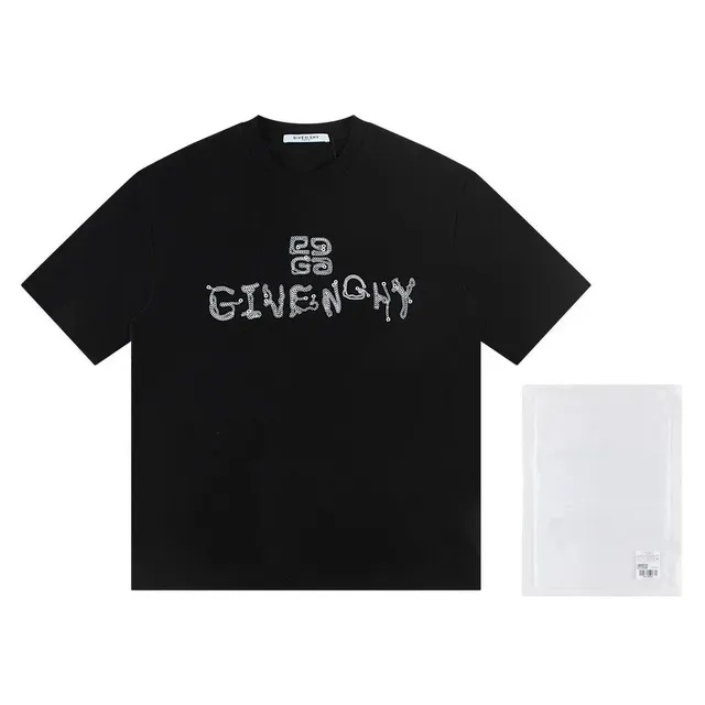 Givenchy Logo T-Shirt Crystal-Embellished