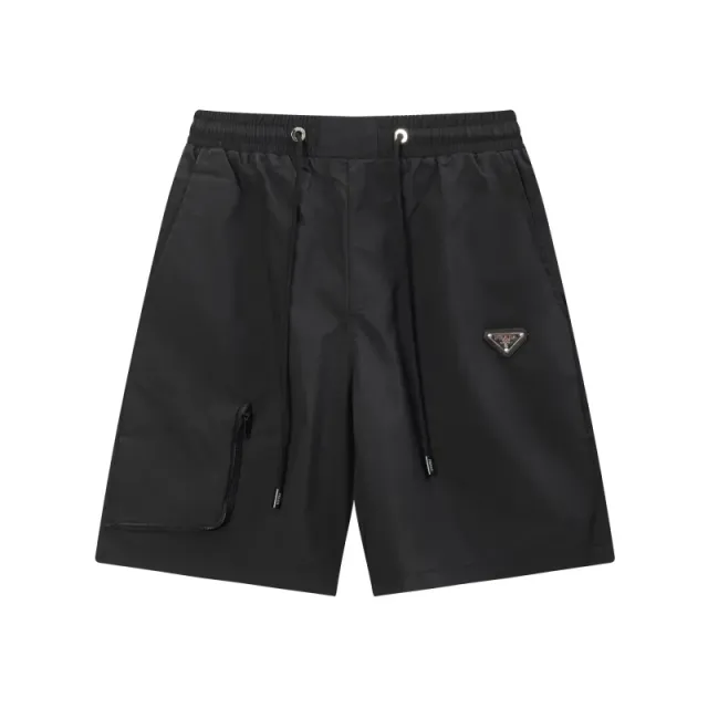 Prada Nylon Shorts Triangle Logo