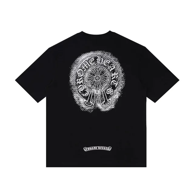 Chrome Hearts Graphic Tee Cross Logo Print