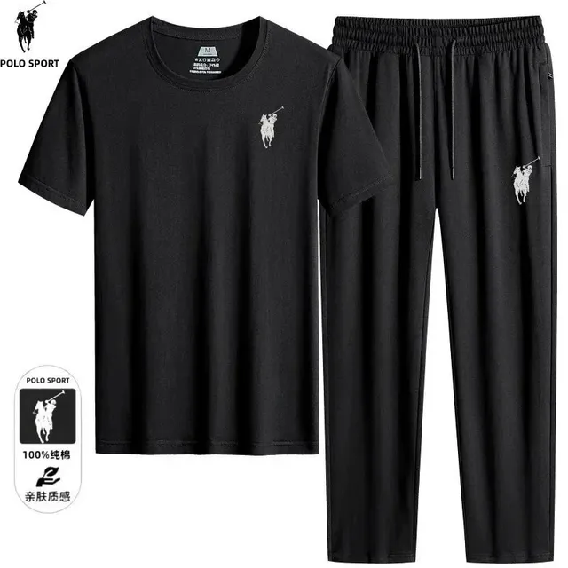 Polo Ralph Lauren Polo Sport Loungewear Set Black with White Pony Logo
