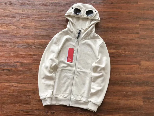 C.P. Company Goggle Hoodie Beige
