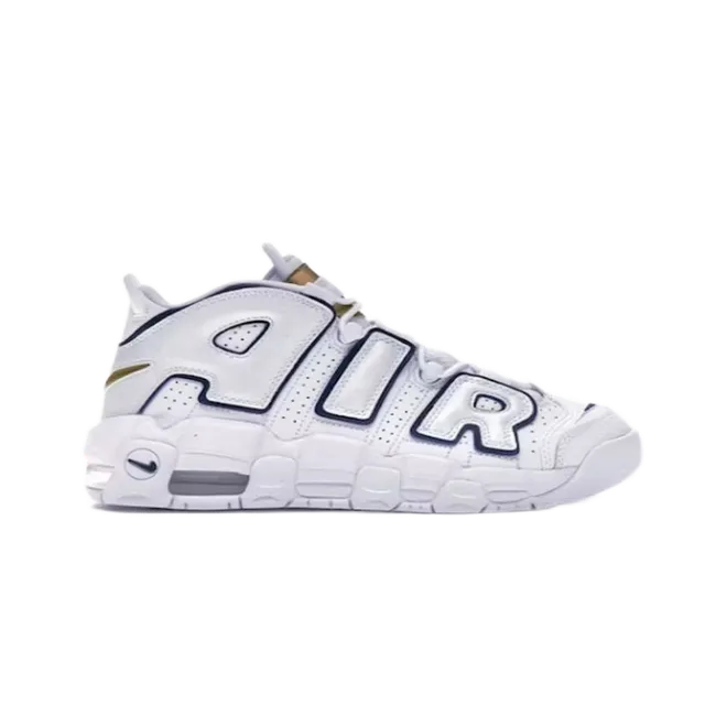 Nike Air More Uptempo White Navy Gold