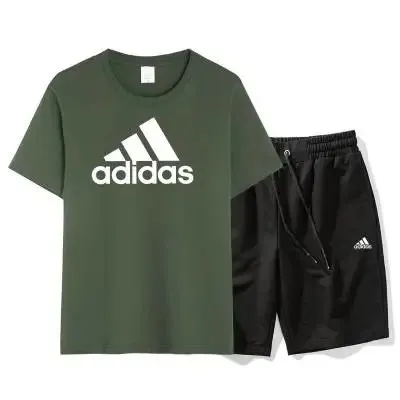 Adidas T-Shirt and Shorts Set Classic Logo