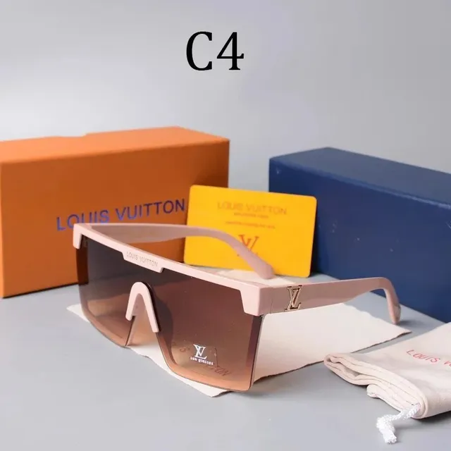 Louis Vuitton Shield Sunglasses Pale Pink Frame with Gradient Lens