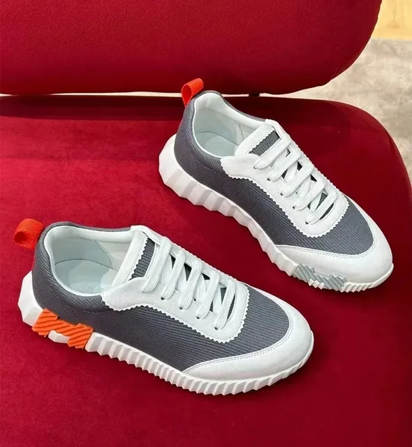 Hermès Oran Sneaker Grey White Orange