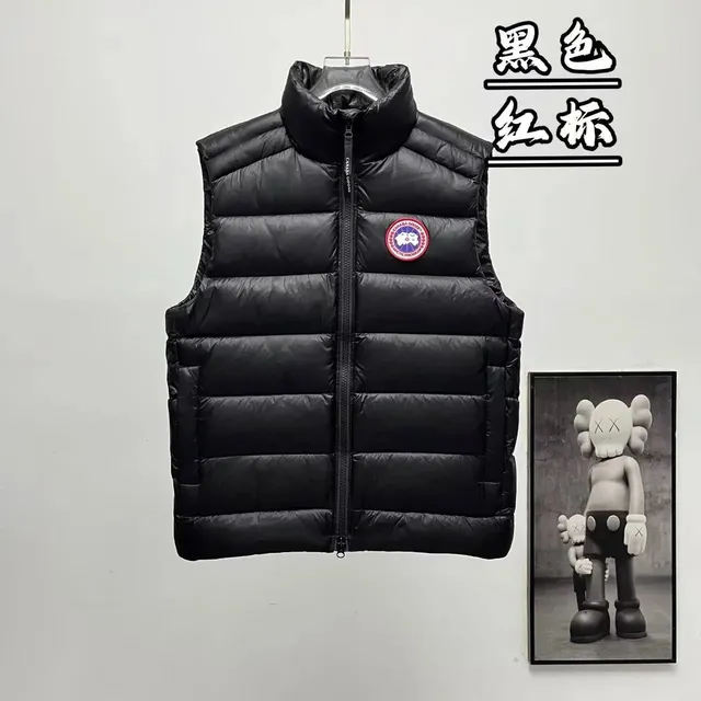 Canada Goose Puffer Vest Red Logo