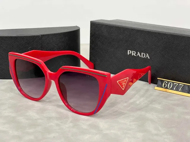 Prada Cat-Eye Sunglasses Tri-Color Trim