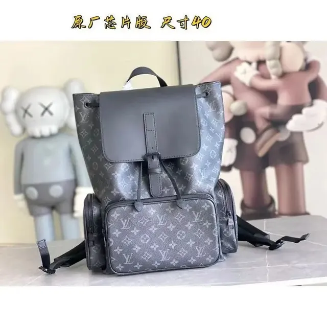 Louis Vuitton Monogram Canvas Backpack Grey Monogram