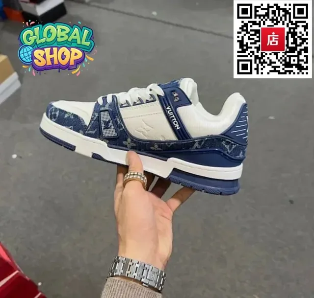 Louis Vuitton LV Trainer Monogram Denim