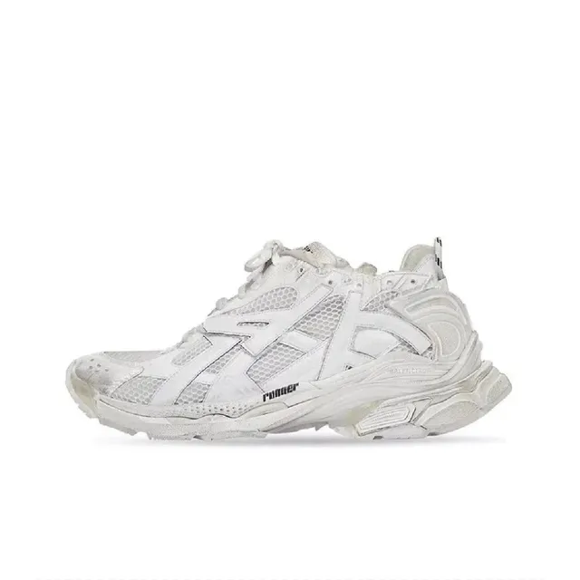 Balenciaga Triple S Distressed White