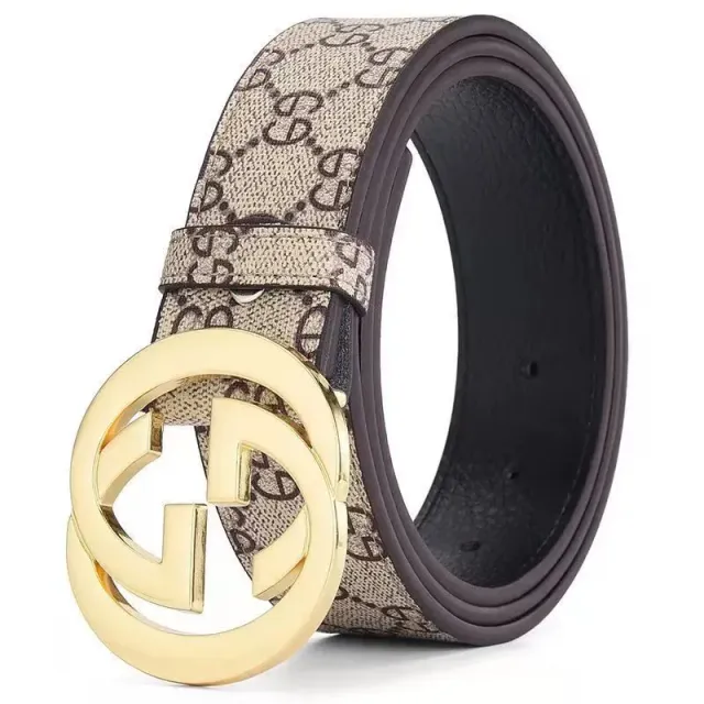 Brown gold buckle