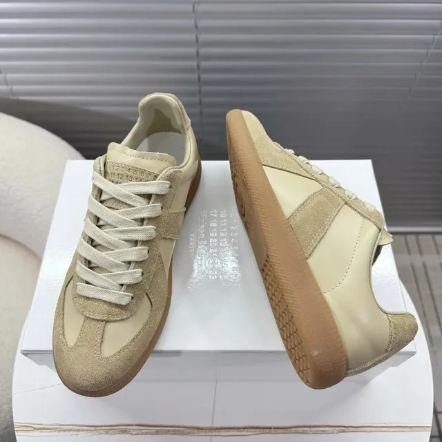 Maison Margiela Future Sneaker Beige Suede and Leather