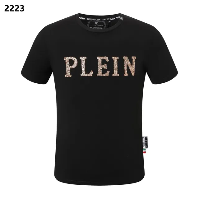 Philipp Plein Logo T-Shirt Glitter Logo