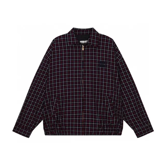 Miu Miu Zip-Up Jacket Checkered
