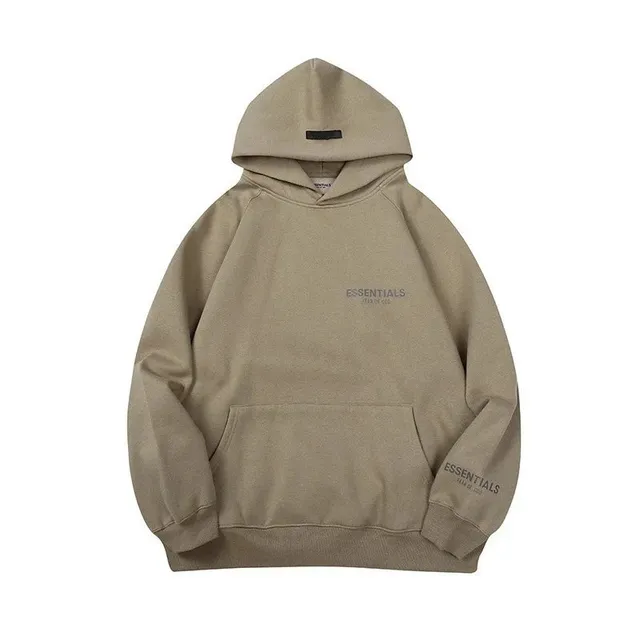 Fear of God Essentials Essentials Hoodie Beige Logo