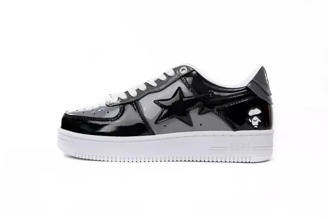 BAPE Shark Air Force 1 Glossy Patent