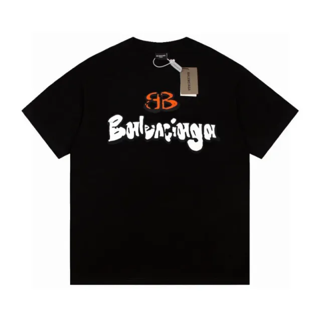 Balenciaga Logo T-Shirt Graffiti Print