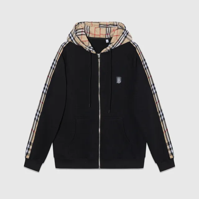 Burberry Zip-Up Hoodie Icon Stripe