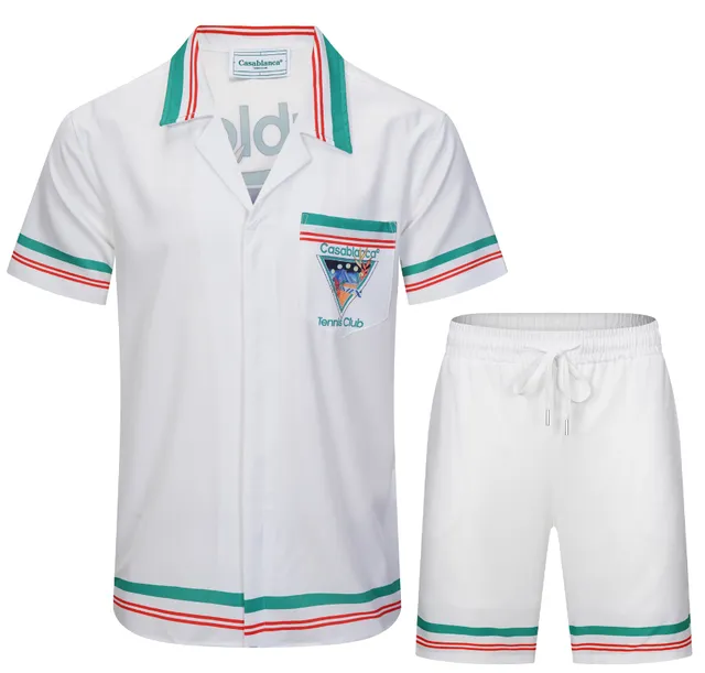 Casablanca Tennis Club Set White with Green and Red Trim