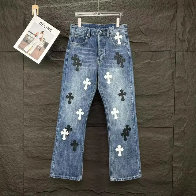 Celine Cross-Embellished Jeans