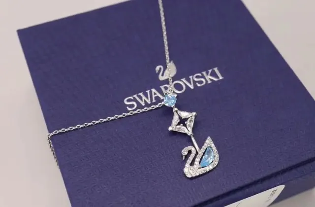 Swarovski Swan Necklace Crystal Swan Pendant