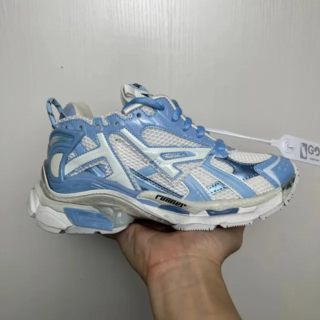 Balenciaga Triple S Light Blue Mesh