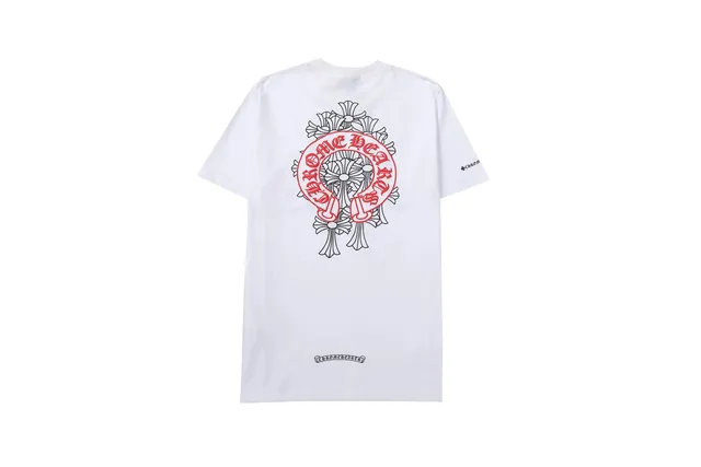 Chrome Hearts Graphic Tee Cross & Floral Print