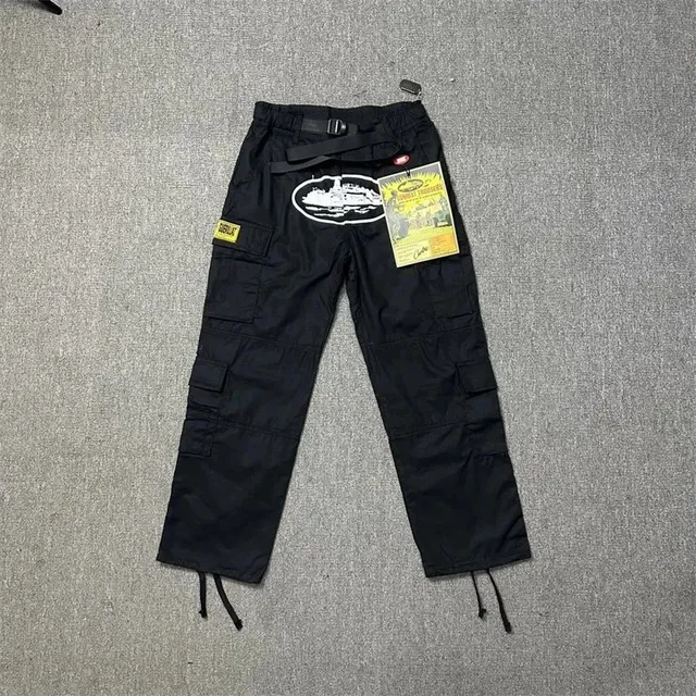 Caterpillar Cargo Pants Black with Logo Patch