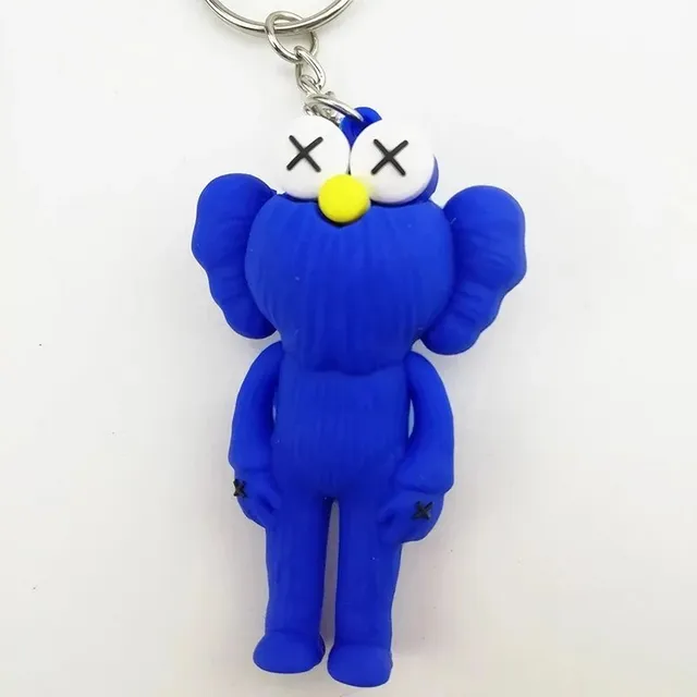 KAWS Companion Keychain Blue with X Eyes