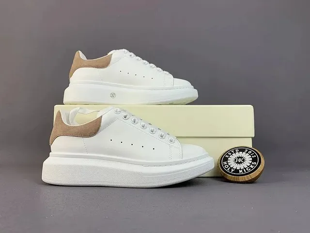 Alexander McQueen Oversized Sneaker White Beige
