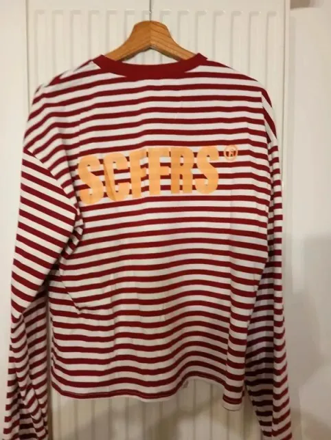 Scuffers Long Sleeve Tee Striped Logo
