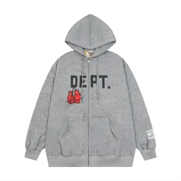 Gallery Dept. Zip-Up Hoodie Boxing Gloves Print
