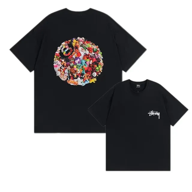 Stüssy Graphic Tee Plush Toy Collage