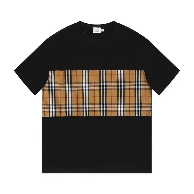 Burberry Cotton T-Shirt Vintage Check Panel