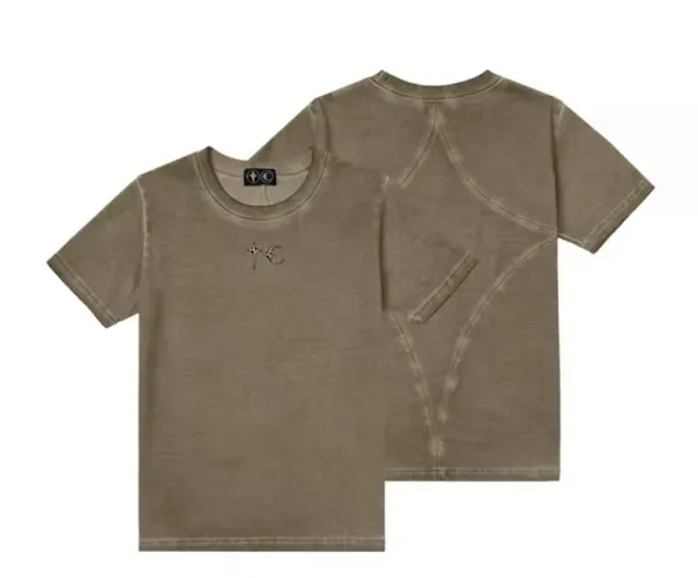 Chrome Hearts Short-Sleeve T-Shirt Cross & Moon Embroidery