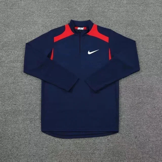 Nike Tech Fleece Half-Zip Navy Red