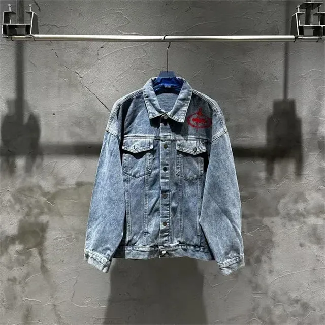 C.P. Company Goggle Jacket Acid Wash with Red Logo