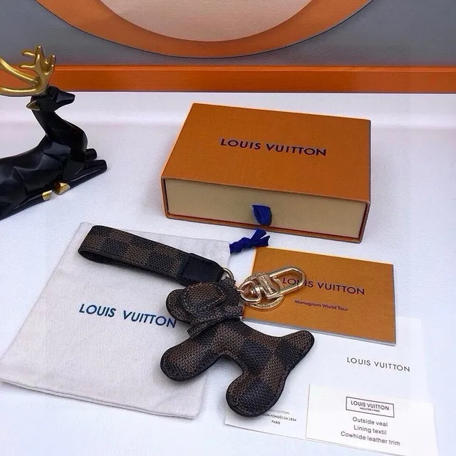 Louis Vuitton Monogram World Tour Key Holder Damier Ebene