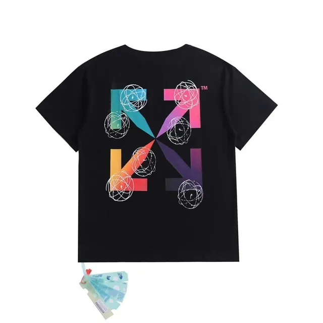 Off-White Arrow Graphic Tee Multicolor Atom Print