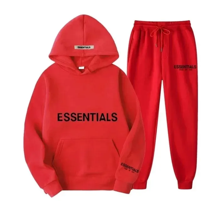 Fear of God Essentials Hoodie and Joggers Set Essentials Logo