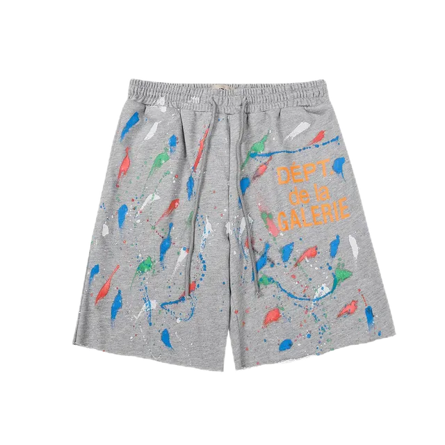 Gallery Dept. Paint Splatter Shorts Multi-Color Paint Splatter