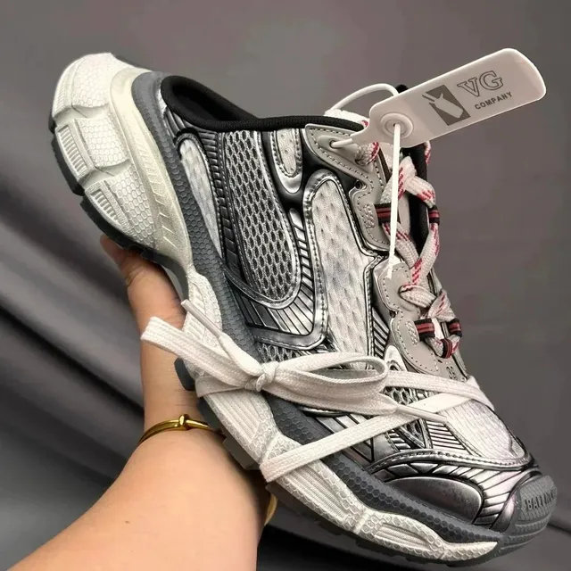 Balenciaga Triple S Silver Mesh
