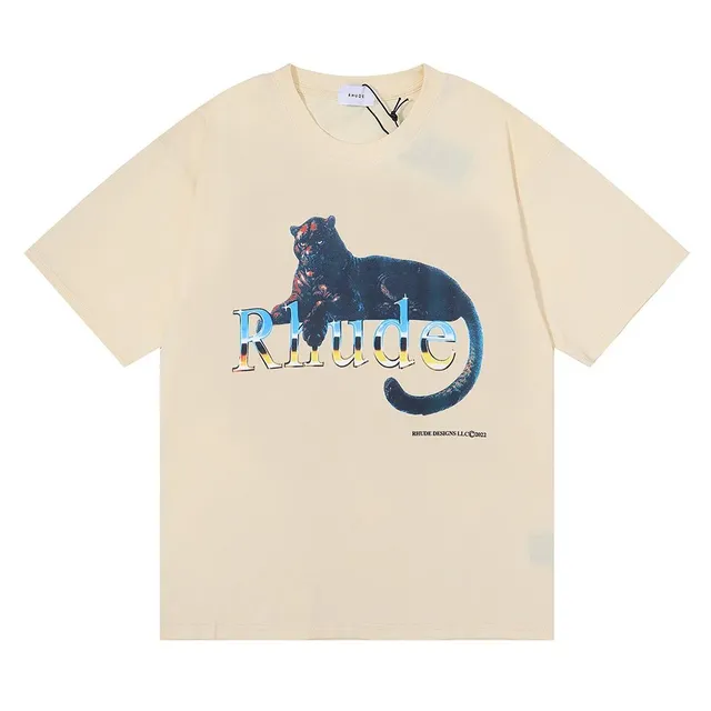 Rhude Graphic Tee Black Panther Print