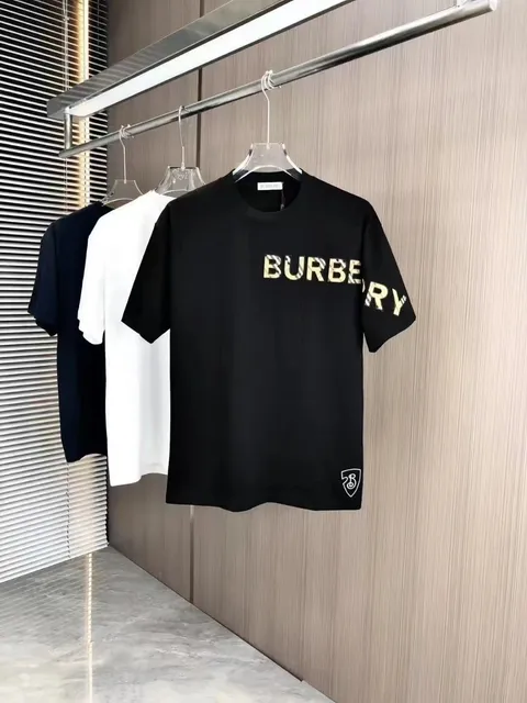Burberry Logo T-Shirt Check Print Logo