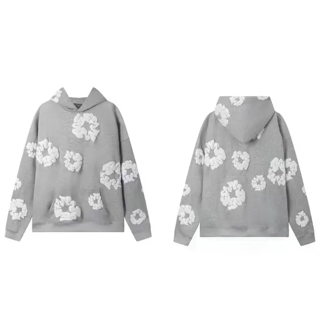 Balenciaga Hoodie Floral Appliqué